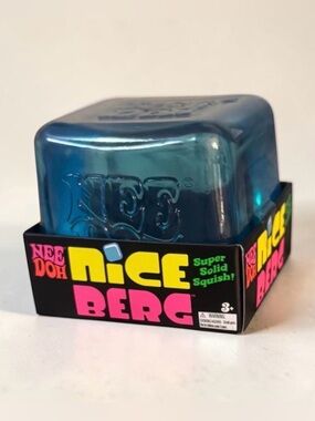 Nee Doh Nice Berg Translucent Blue Squish Toy Schylling Sensory Squishy